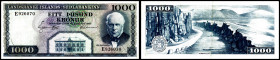 ISLAND. 
1000 Kronur 2.6.1957. Pick&nbsp; 41. . 


III