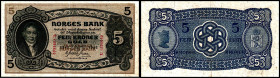 NORWEGEN. 
5 Kroner 1941. Pick&nbsp; 7c. . 


III
