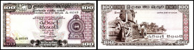 CEYLON (Sri/-Lanka). 
100 Rupees 26.8.1977. Pi. 82a. . 


winz. Flecken, I