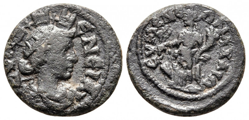 Bronze Æ
Phrygia, Eumeneia-Fulvia, Pseudo-autonomous issue AD 193-235
16 mm, 3...