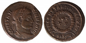 Nummus Æ
Constantine I the Great (306-337), Siscia, CONSTANTINVS AVG, Laureate head right / D N CONSTANTINI MAX AVG / BSIS. VOT XX within wreath
19 ...