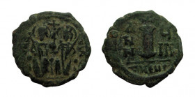 Decanumium Æ
Focas and Leontia (602-610), Theoupolis (Antioch)
22 mm