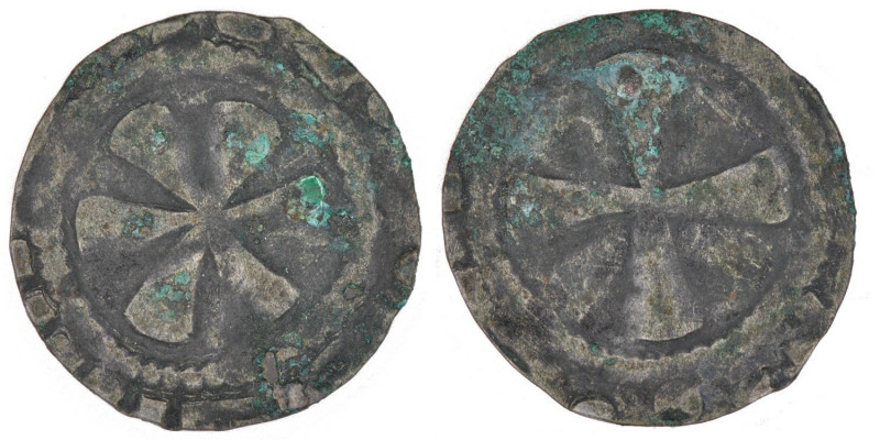 Denier AR
France, auveragne, Le Puy, 14th century
18 mm, 0,84 g