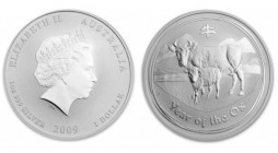 1 Dollar AR
1 Oz Silver, Australia, 2017, Year of the Ox
31,10 g