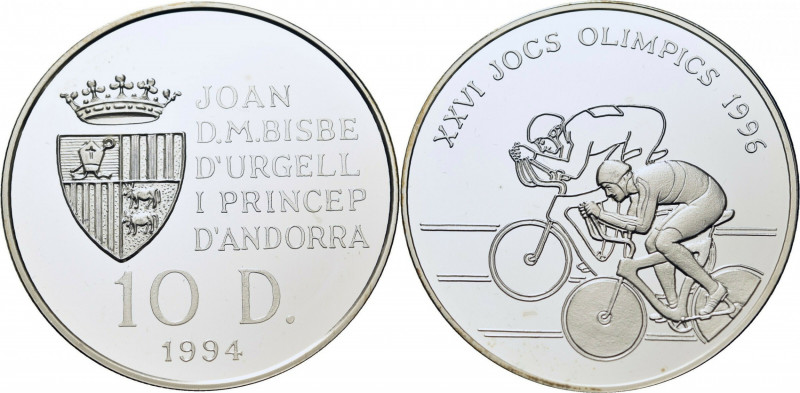 10 Diners AR
Andorra, Olympic Games, Atlanta, 1994
40 mm, 31,50 g