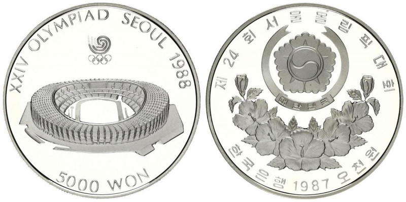 5000 Won AR
Korea, Olympic Games 1988, 1/2 oz
16,81 g