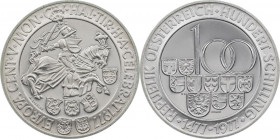 100 Schilling AR
Austria, 1977, Silver 640/1000
36 mm, 24 g
KM# 2936