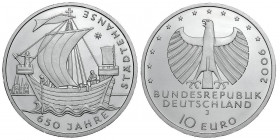 10 Euro AR
650 Jahre Städtehanse, 2006
32 mm, 16,50 g