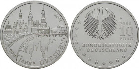 10 Euro AR
800 Jahre Dresden, 2006
32 mm, 16,5 g