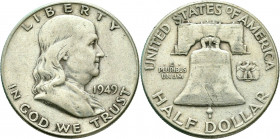 ½ Dollar AR
B. Franklin, 1949