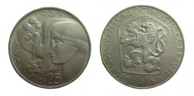 25 Kronen AR
Czechoslavakia, 1945-1965
35 mm, 16 g