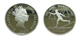 10 Dollars AR
Cook Islands, XXV Olympic Games, Barcelona 1990, Silver 925/1000
30 mm, 10 g
KM# 79