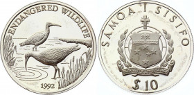 10 Dollars AR
Samoa, 1992, Silver 925/1000
31,47 g