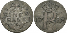1/24 Thaler AR
Brandenburg Preußen, 1783
22 mm