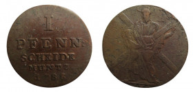 1 Pfennig
Braunschweig-Calenberg-Hannover, 1783 Georg III (1760-1820)
22 mm