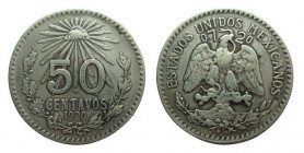 50 Centavos Ar
Mexico, 1920
26 mm, 8,29 g