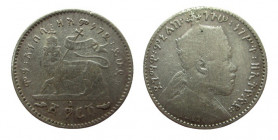 1/20 Birr AR
Menelik II, 1898, Ethiopia, Silver 835/1000
15 mm, 1,37 g
KM # 12