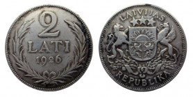 2 Lati Ar
Latvia, 1926
26 mm, 9,96 g