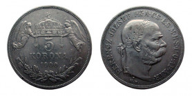 5 Korona Ar
Hungary, Franz Joseph 1900
35 mm, 23,86 g