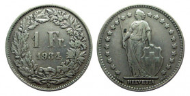 1 Frank Ar
Switzerland, 1934
22 mm, 4,98 g