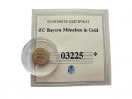 Medal AV
FC Bayern München, 2003, Gold 585/1000
11 mm, 0,5 g