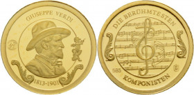 Medal AV
Giuseppe Verdi, Gold 585/1000
11 mm, 0,5g