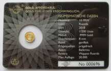 1/200 oz Av
Ballerina, Gold 999/1000
8 mm
