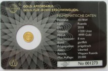 1/200 oz Av
Libertad, Gold 999/1000
8 mm