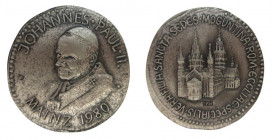 Medal, John Paul II, 1980, Mainz, Siler 825/1000