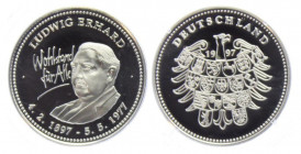 Medal, Ludwig Erhard, Silver 333/1000