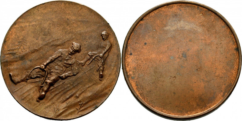 Medal
Bronze, Men on snow sledding to left, Second Half of XX Century
34 mm, 1...