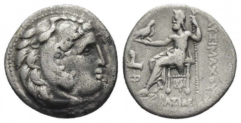 KINGS OF THRACE (Macedonian). Lysimachos (306-283 BC). Drachm. Kolophon
Obv: He...