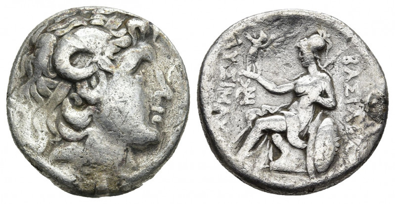 KINGS OF THRACE. Lysimachos (297-281 BC). AR, Tetradrachm.
Obv: Diameded head o...