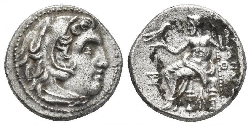 KINGS OF MACEDON. Alexander III 'the Great' (336-323 BC). Drachm. Kolophon.
Obv...