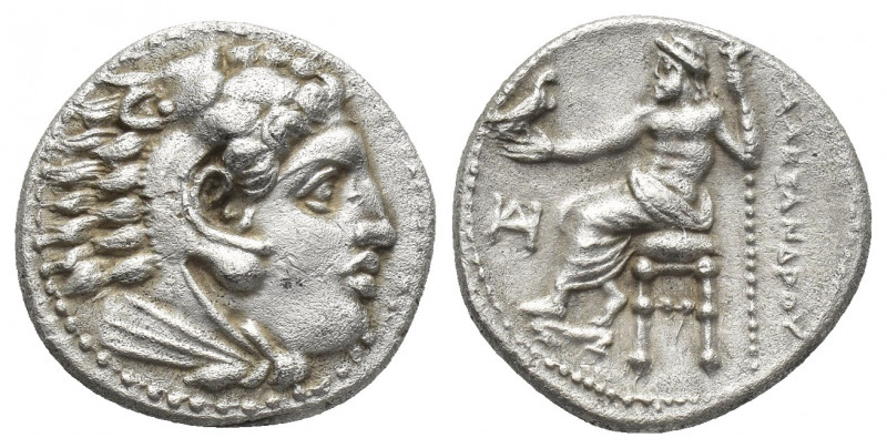KINGS OF MACEDON. Alexander III 'the Great' (336-323 BC). Drachm. Miletos.
Obv:...