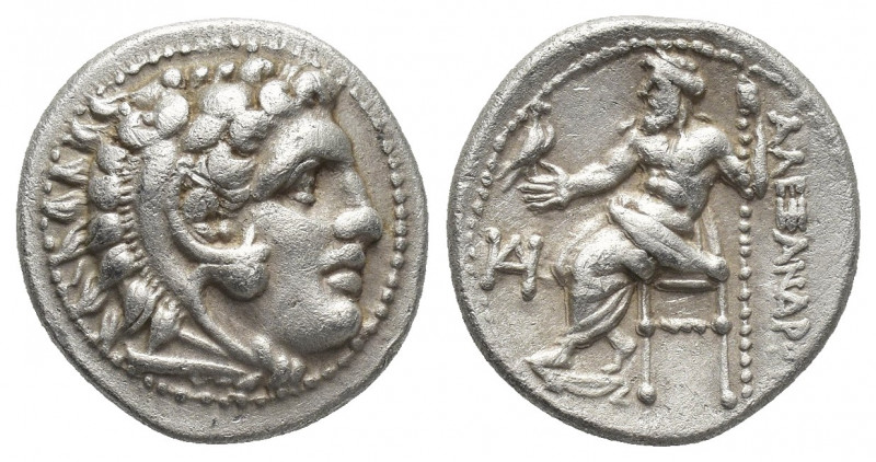 KINGS OF MACEDON. Alexander III 'the Great' (336-323 BC). Drachm. Miletus.
Obv:...