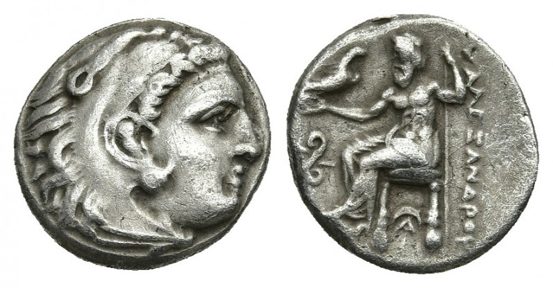 KINGS OF MACEDON. Alexander III 'the Great' (336-323 BC). Drachm. Lampsakos.
Ob...