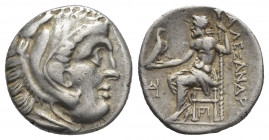 KINGS OF MACEDON. Alexander III 'the Great' (Circa 336-323 BC). Struck under Antigonos I Monophthalmos.
(circa 310-301 BC). Drachm. Teos.
Obv: Head ...
