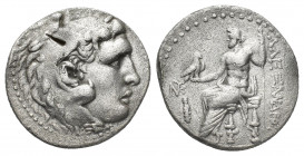KINGS OF MACEDON. Alexander III 'the Great' (336-323 BC). Tetradrachm. Uncertain mint in Cilicia.
Obv: Head of Herakles right, wearing lion skin.
Re...