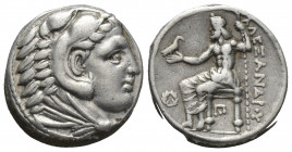 KINGS OF MACEDON. Alexander III 'the Great' (Circa 320-317 BC). Tetradrachm. Amphipolis.
Obv: Head of Herakles right, wearing lion skin.
Rev: AΛΕΞΑΝ...