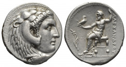 KINGS OF MACEDON. Alexander III 'the Great' (Circa 310-275 BC). Tetradrachm. Uncertain mint in Greece or Macedon.
Obv: Head of Herakles right, wearin...