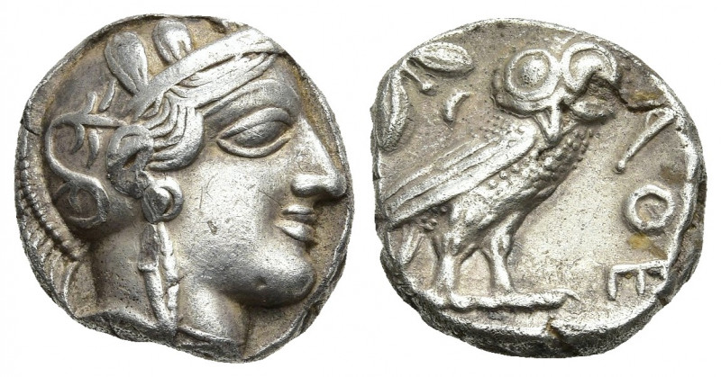 ATTICA. Athens. Tetradrachm (Circa 454-404 BC).
Obv: Helmeted head of Athena ri...