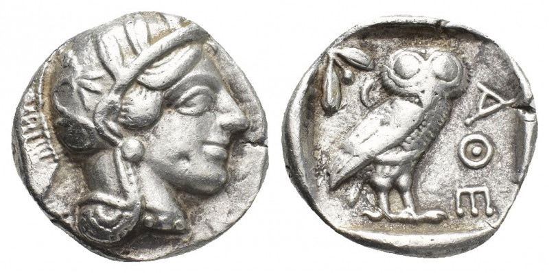 ATTICA. Athens. Tetradrachm (Circa 454-404 BC).
Obv: Helmeted head of Athena ri...