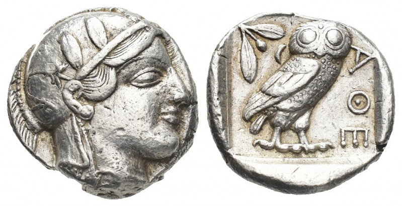 ATTICA. Athens. Tetradrachm (Circa 454-404 BC).
Obv: Helmeted head of Athena ri...