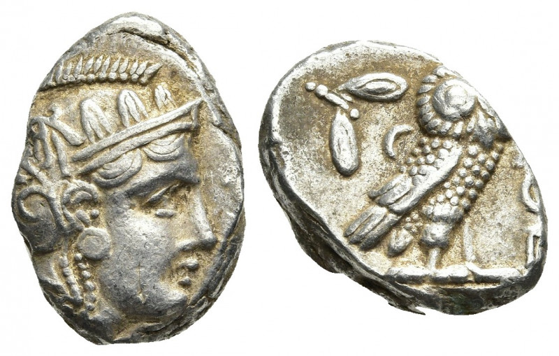 ATTICA. Athens. Tetradrachm (Circa 353-294 BC).
Obv: Helmeted head of Athena ri...