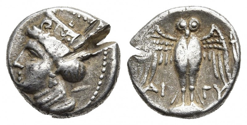 Pontos, Amisos (Circa 435-370 BC). AR, Drachm.
Obv: Head of Hera left, wearing ...