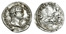 HADRIAN (117-138 AD). AR, Denarius. Rome. "Travel Series" issue.
Obv: HADRIANVS AVG COS III P P.
Laureate head of Hadrian, right.
Rev: AEGYPTOS.
E...