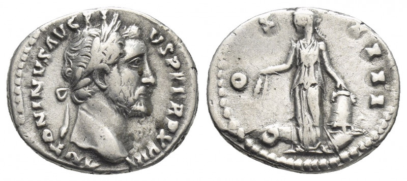 ANTONINUS PIUS (138–161 AD). AR, Denarius. Rome.
Obv: ANTONINVS AVG PIVS P P TR...