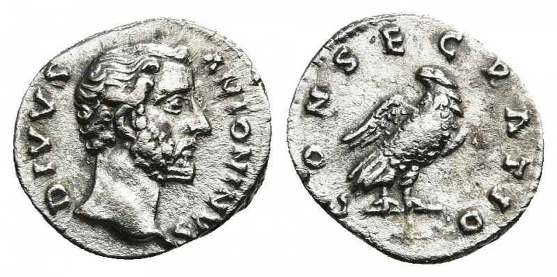 DIVUS ANTONINUS PIUS (Died 161 AD). AR, Denarius. Rome. Struck under Marcus Aure...