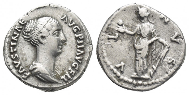 FAUSTINA II (Augusta, 147-175). Denarius. Rome.
Obv: FAVSTINAE AVG PII AVG FIL....